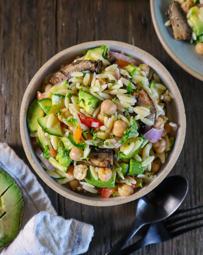 lemon orzo salad