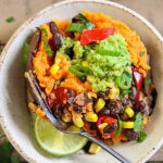 black bean stuffed sweet potato