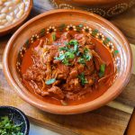 vegan birria in a mexican bowl.